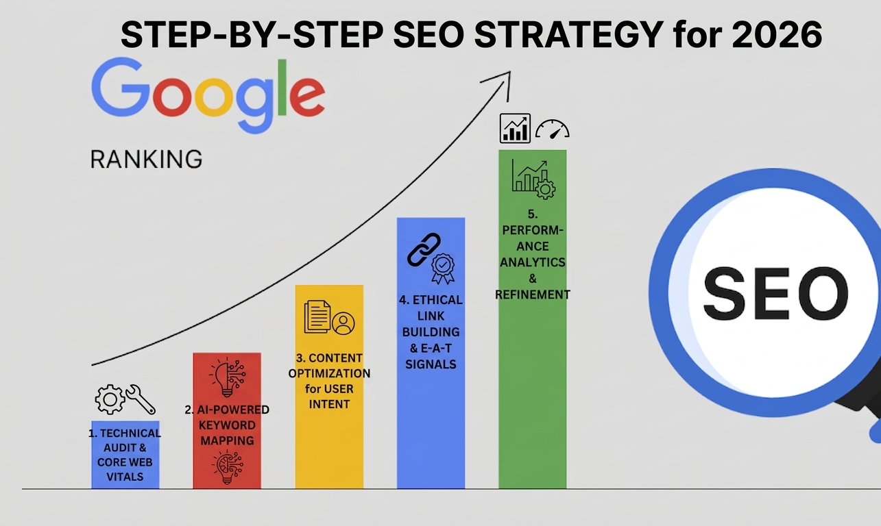 Step-by-Step SEO Strategy for 2026 by US Brand Booster LLC