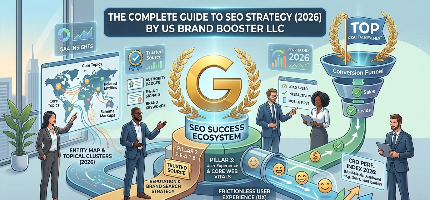 SEO Services by US Brand Booster LLC for Higher Google Rankings 2026