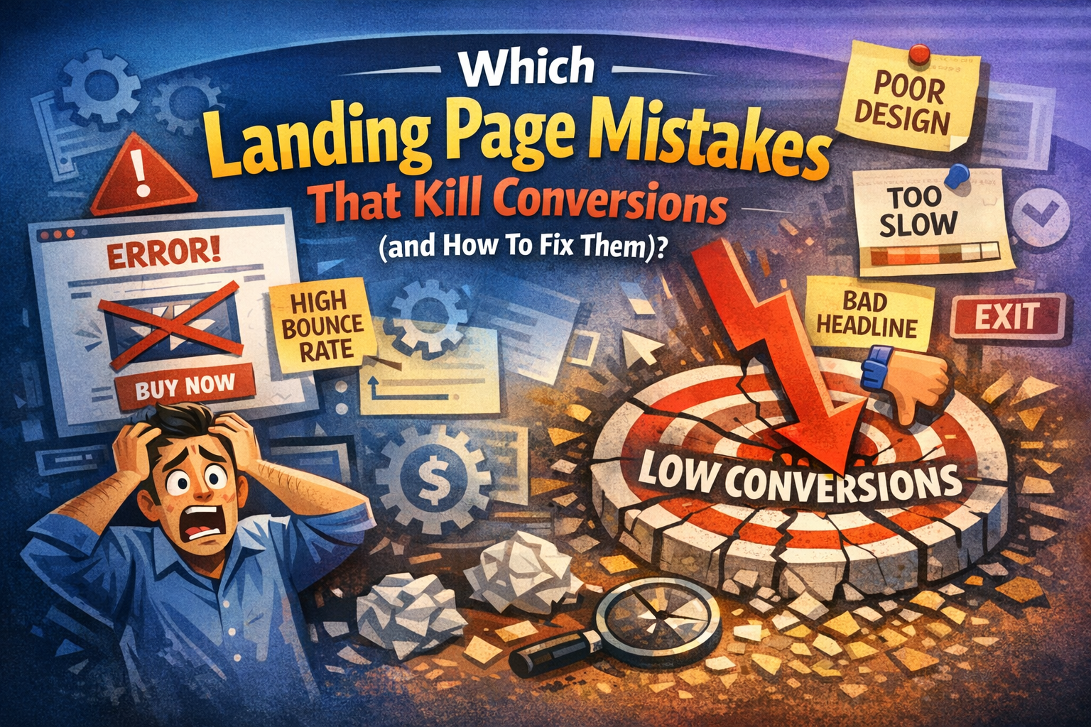 Which Landing Page Mistakes That Kill Conversions (and How To Fix Them)?
