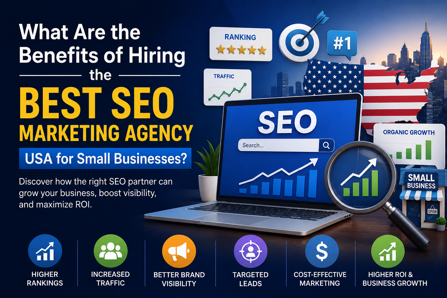 What Are the Benefits of Hiring the Best SEO Marketing Agency USA for Small Businesses?